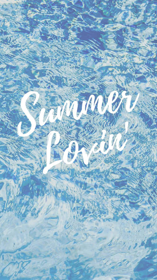 Summer Lovin Water Background Wallpaper