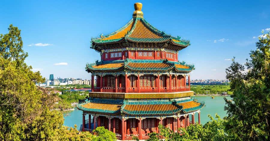 Summer Palace Pagoda During The Day Wallpaper