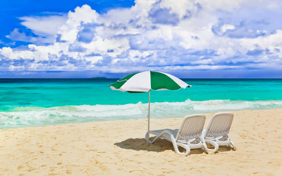 Summertime Beach Seat Wallpaper