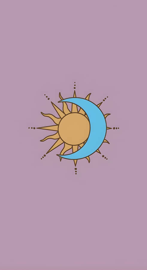 Sun And Moon Tarot Symbol Wallpaper