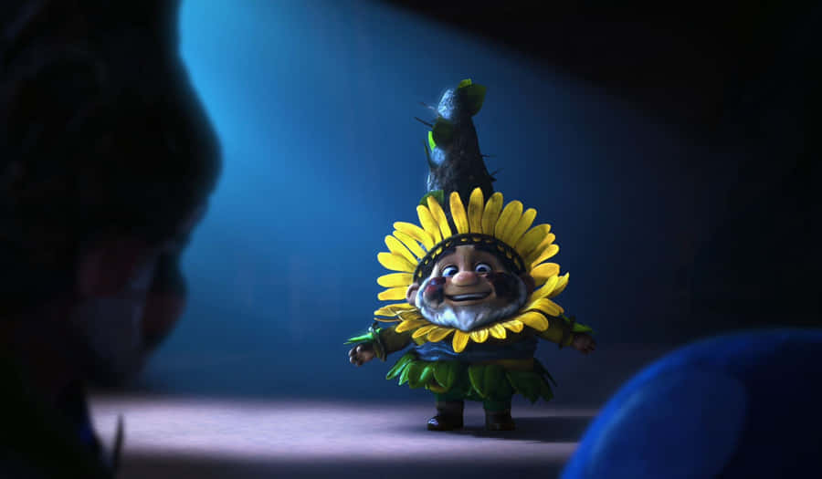 Sunflower Gnome Encounter Wallpaper