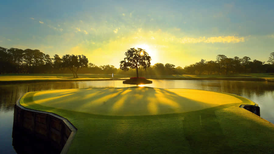 Sunriseat T P C Sawgrass17th Hole Wallpaper
