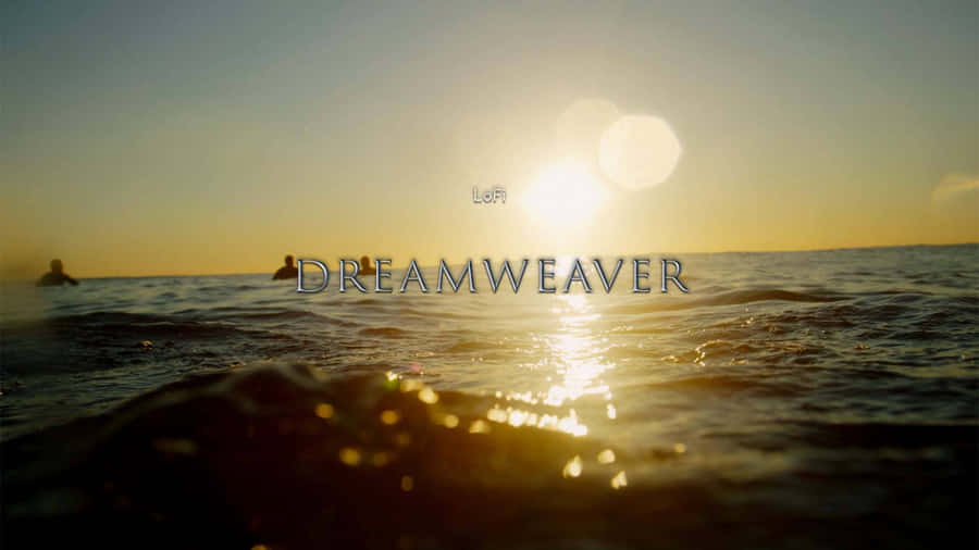 Sunset Dreamweaver Logo Ocean View Wallpaper
