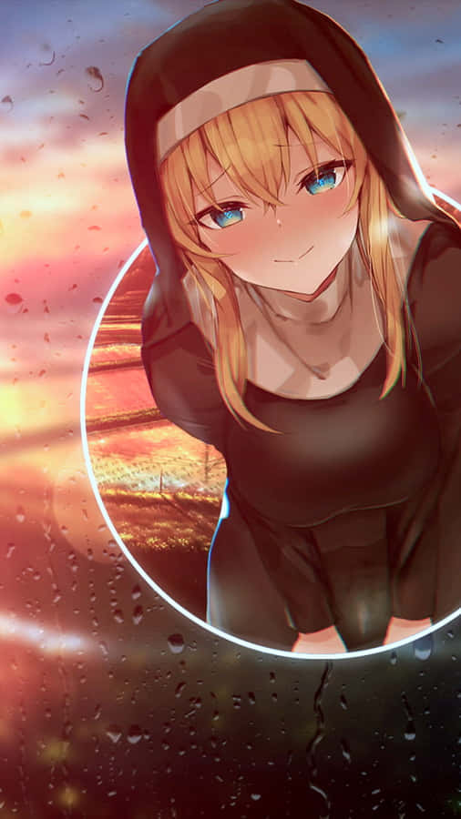 Sunset Glow Iris Fire Force Anime Art Wallpaper