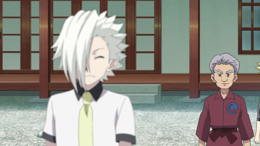 Suoh Genji Smiling Character Traditional Setting Wallpaper