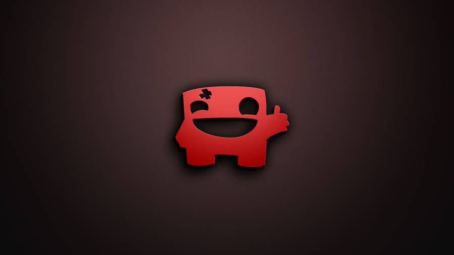 Super Meat Boy Wink Face Wallpaper