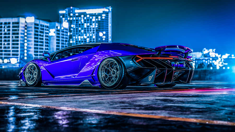 Supercar Blue Lamborghini Centenario Wallpaper