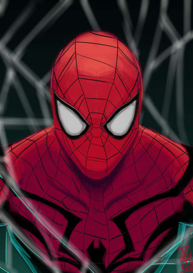 Superior Spider-man Swinging Into Action Wallpaper