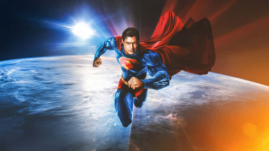 Superman 2025 Space Flight Wallpaper