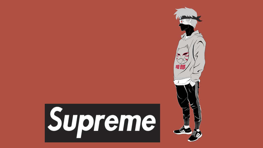Supreme Anime Character Streetwear Style Wallpaper