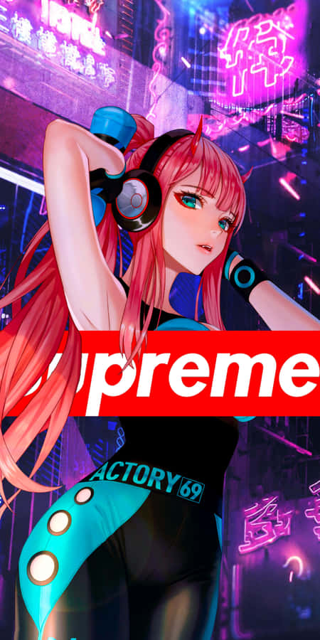 Supreme Anime Cyberpunk D J Wallpaper