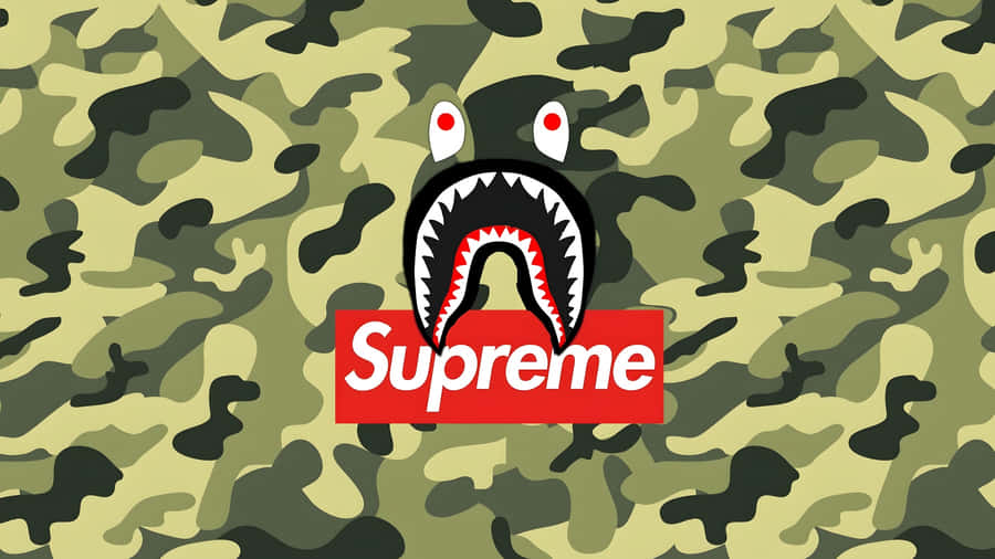 Supreme Camo Shark Backpack Wallpaper