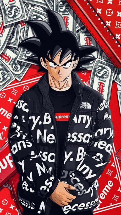 Supreme Saiyan Fashion Flair Wallpaper