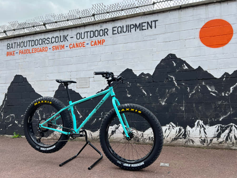 Surly Trail Bike With Blue Frame Wallpaper