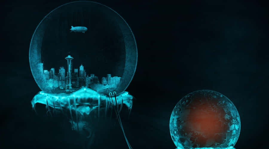 Surreal_ Jellyfish_ Cityscape Wallpaper