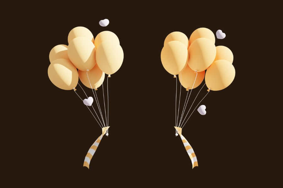 Surreal Scene Of A Bright Blue Lake Between Rugged Mountain Peaks Wallpaper