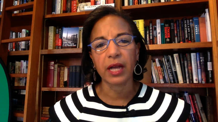 Susan Rice Bookshelf Background Wallpaper