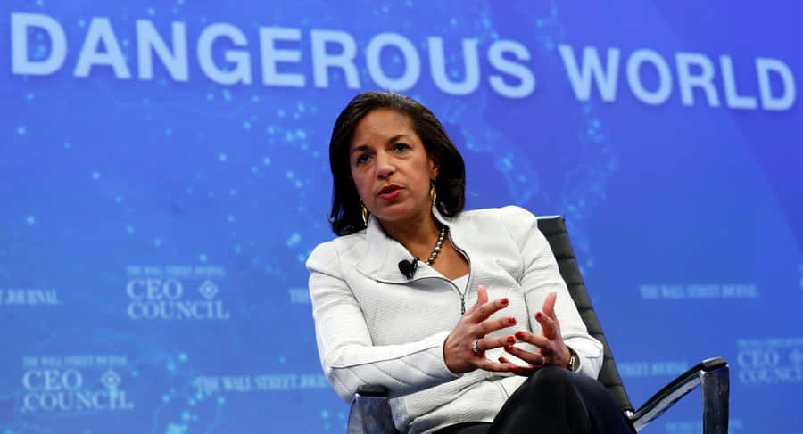 Susan Rice Speakingat Event Wallpaper