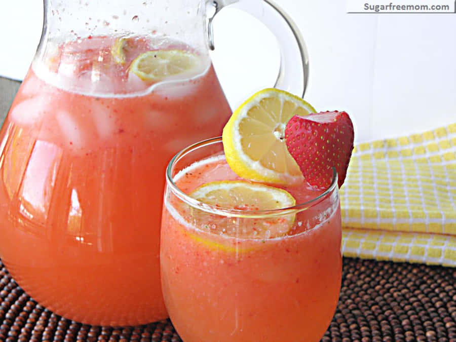 Sweet Summer Delight - Pink Lemonade Wallpaper