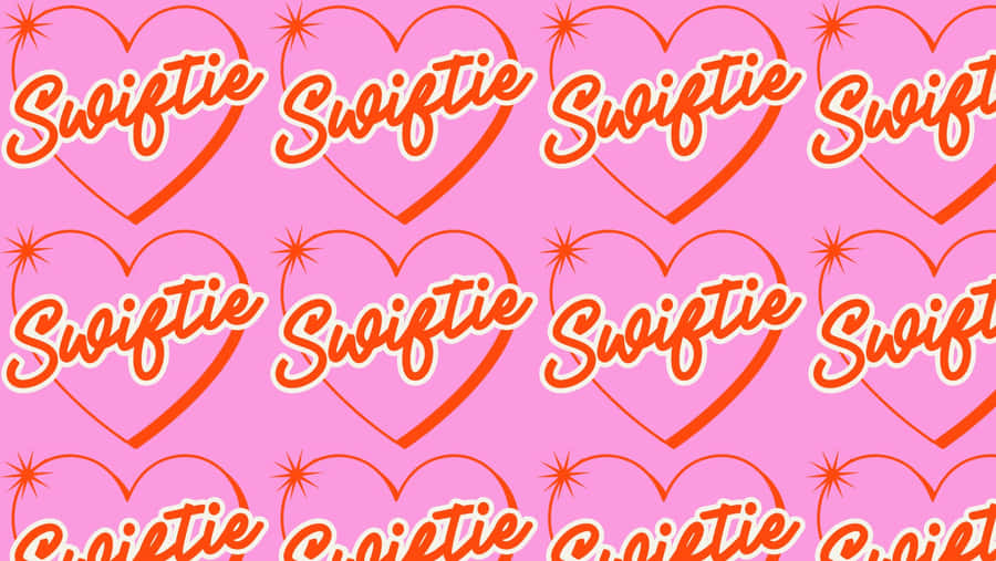 Swiftie Hearts Pattern Wallpaper