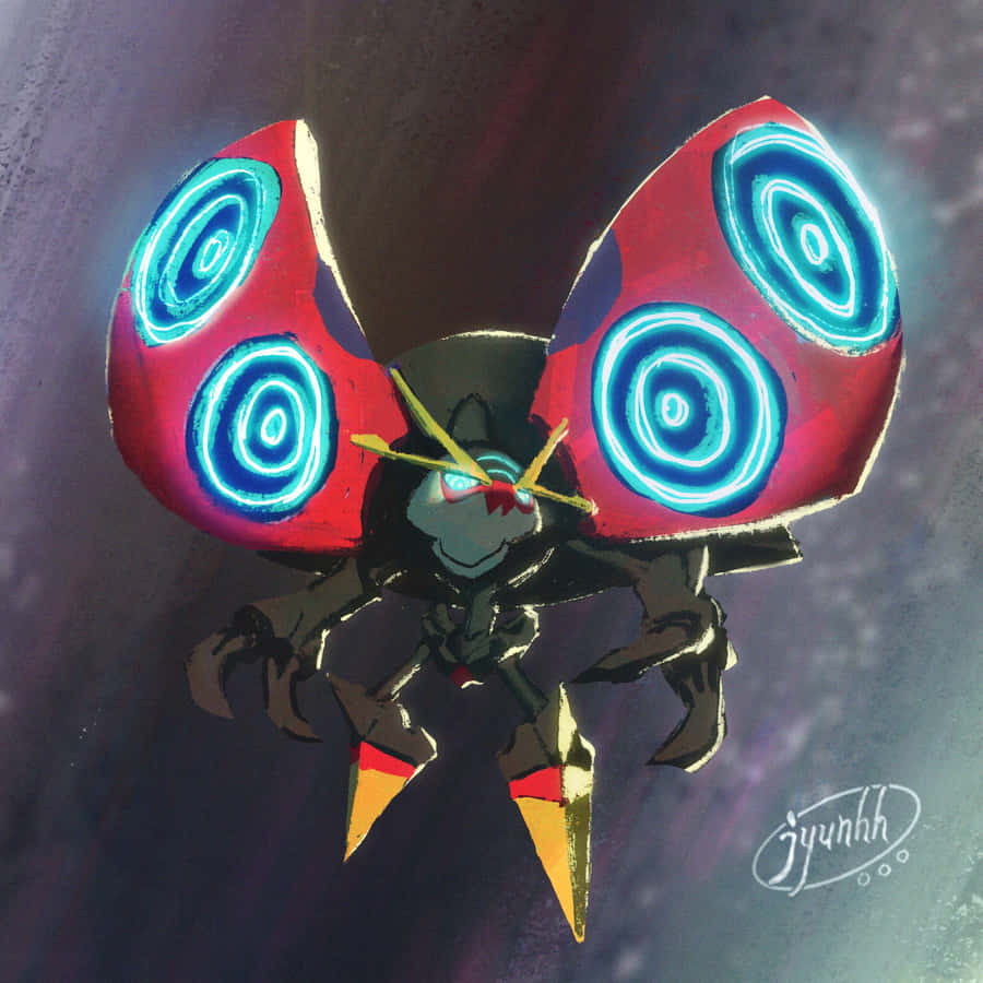 Swirly Glowing Spots Of Orbeetle Wallpaper