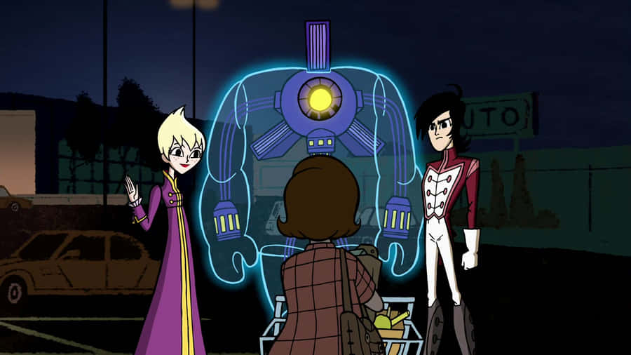 Sym Bionic Titan Charactersand Mech Wallpaper