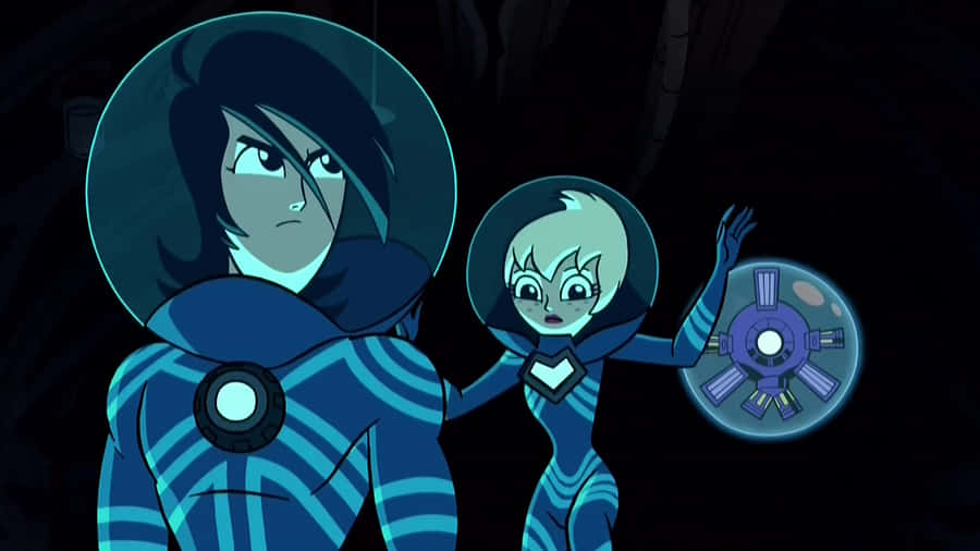 Sym Bionic Titan Charactersin Space Suits Wallpaper