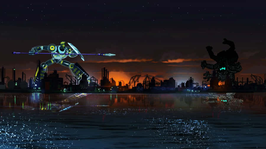 Sym Bionic Titan Standoffat Dusk Wallpaper