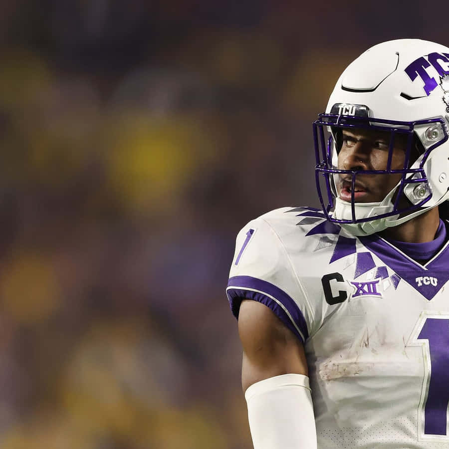 T C U Football Player Quentin Johnston Wallpaper