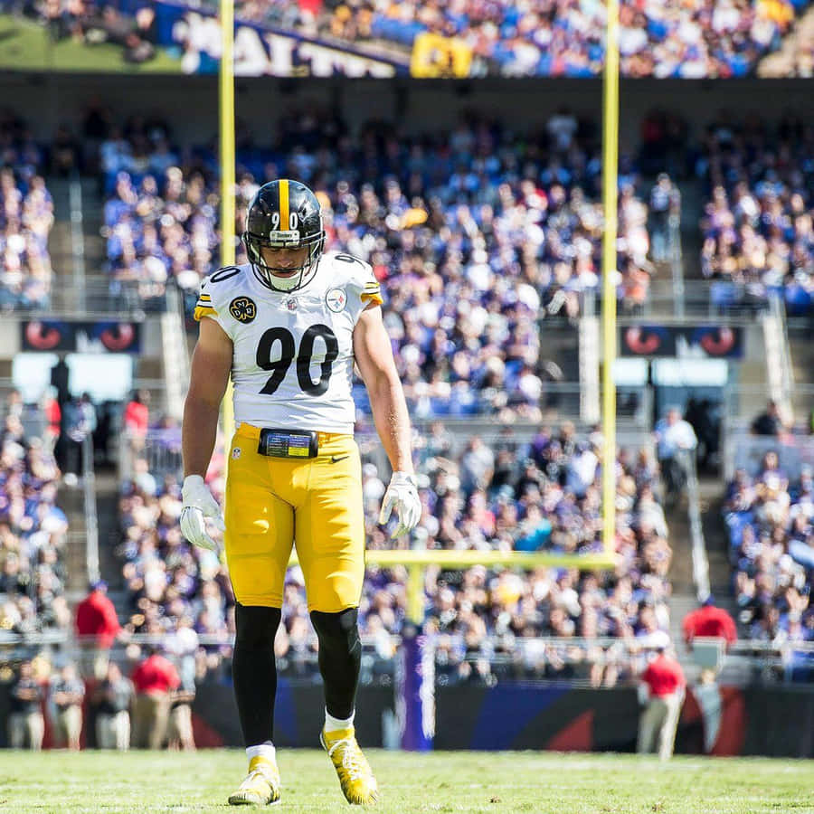 T.j. Watt Whole-body Shot Wallpaper