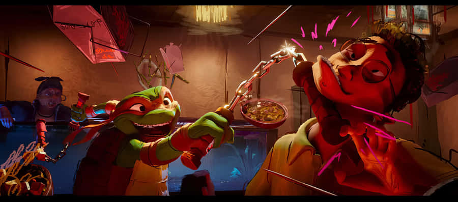 T M N T Mutant Mayhem Pizza Time Wallpaper