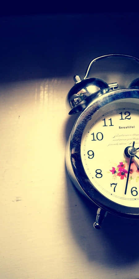 Table Time Clock Left Part Wallpaper