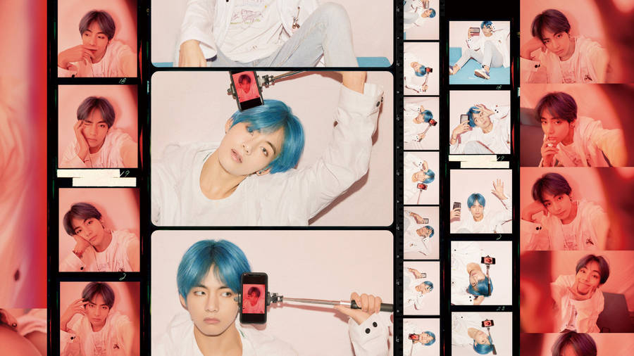 Taehyung Mots Persona Film Strip Wallpaper