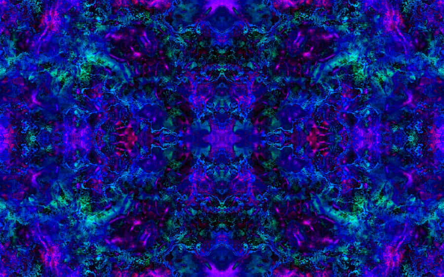 Take A Trip To The World Of Trippy Blue Wallpaper
