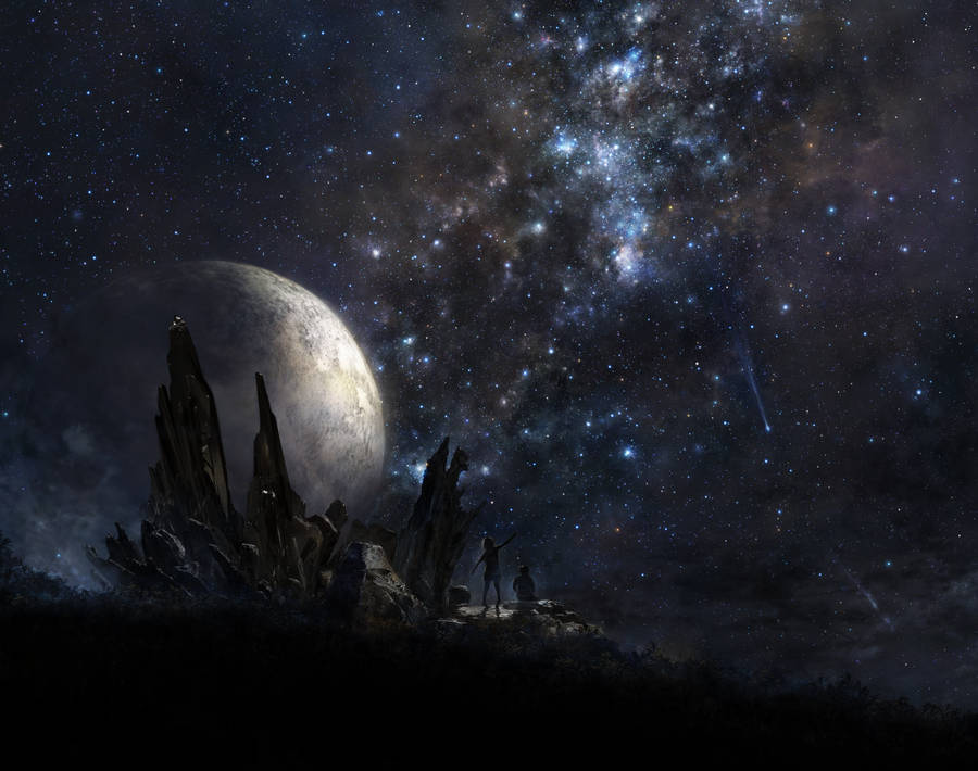 Take Time To Admire The Beauty Of The Night Sky Wallpaper