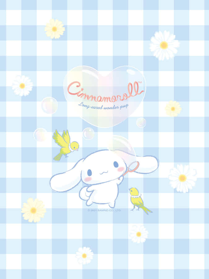 Take Your Favorite Fluffy Friends With You Always With The Cinnamoroll Phone! Wallpaper