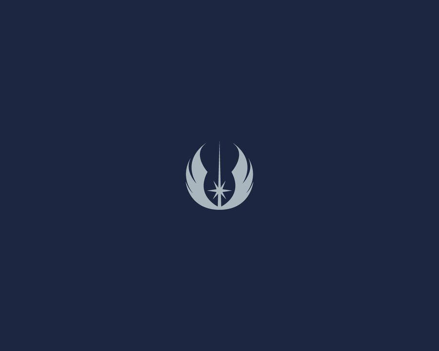 Tales Of The Jedi Symbol Dark Blue Backdrop Wallpaper