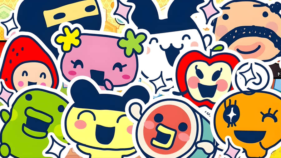 Tamagotchi Characters Collection Wallpaper