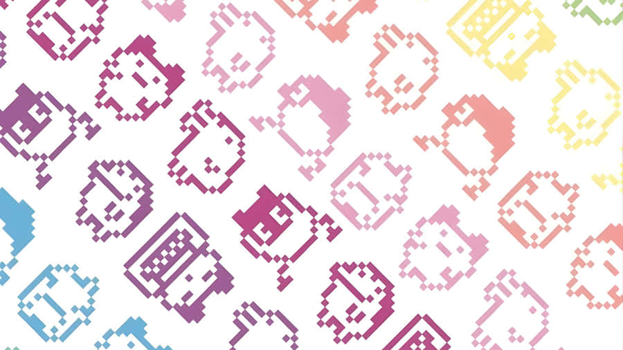 Tamagotchi Characters Collection Wallpaper