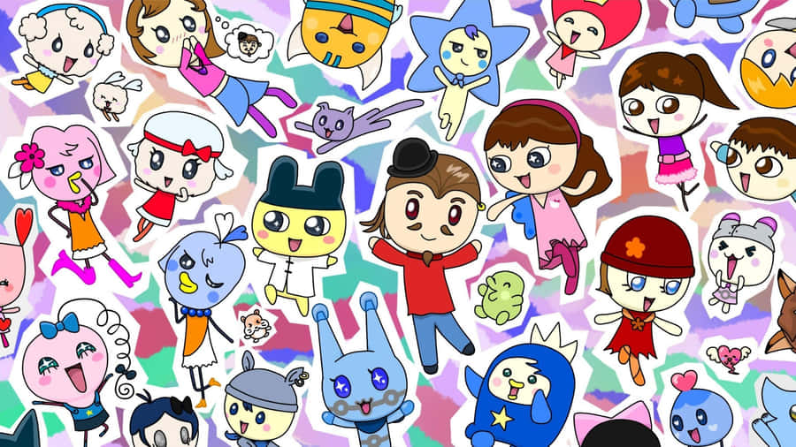 Tamagotchi Characters Collection Wallpaper