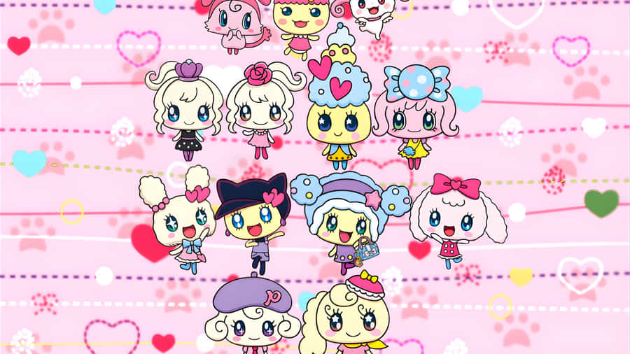 Tamagotchi Cute Characters Wallpaper