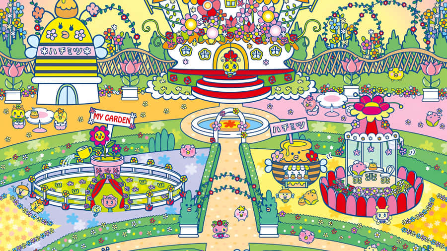 Tamagotchi Town Overview Wallpaper