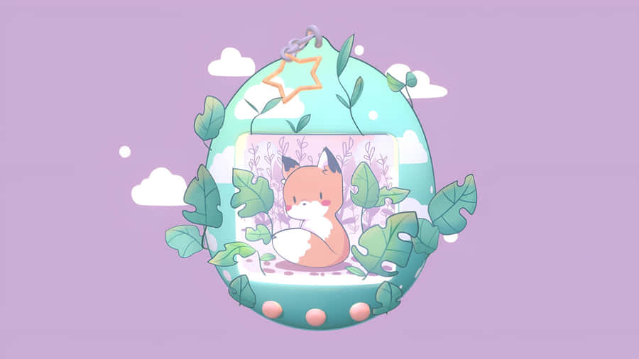 Tamagotchi Virtual Pet Garden Wallpaper