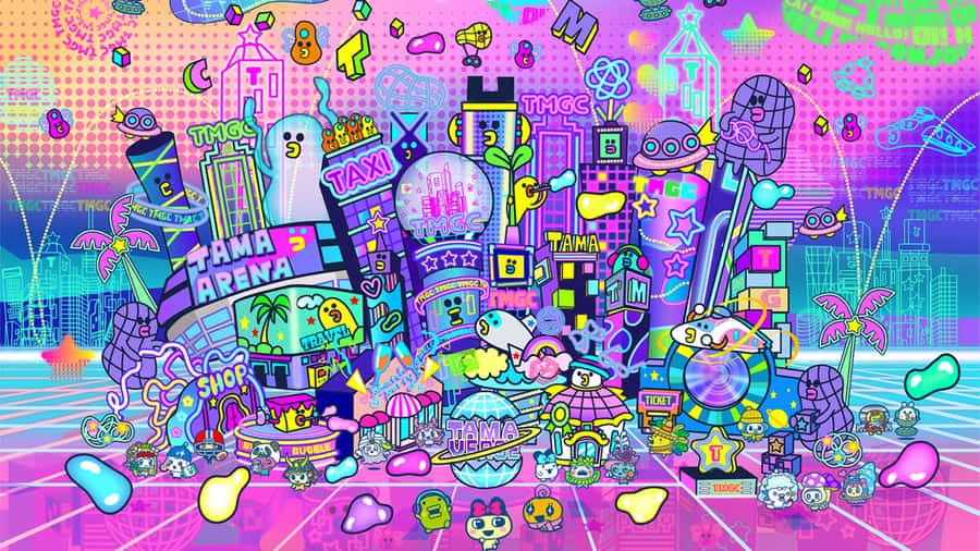 Tamagotchi Virtual World Wallpaper