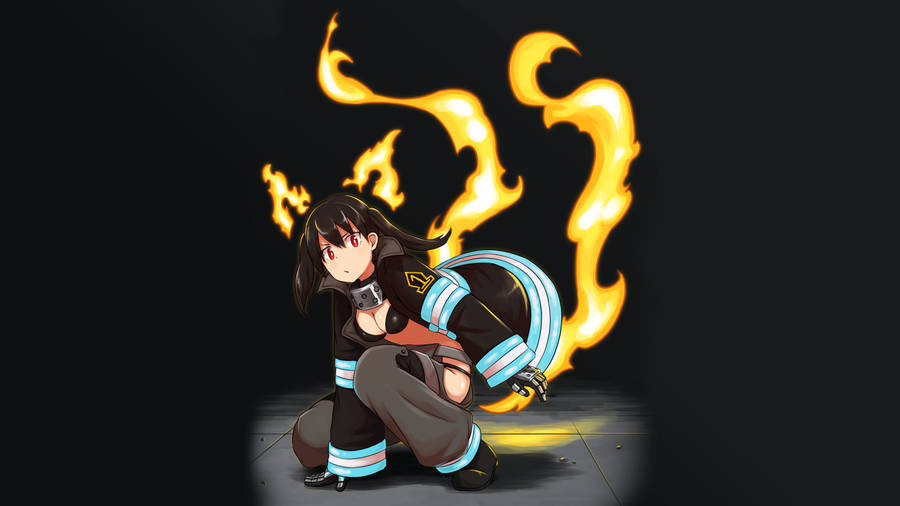 Tamaki And Kotatsu, Two Flames Bravely Fighting Together Against The Inferno. Wallpaper