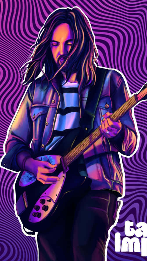 Tame Impala Psychedelic Guitarist Wallpaper