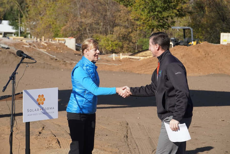 Tammy Baldwin Shaking Hands Wallpaper
