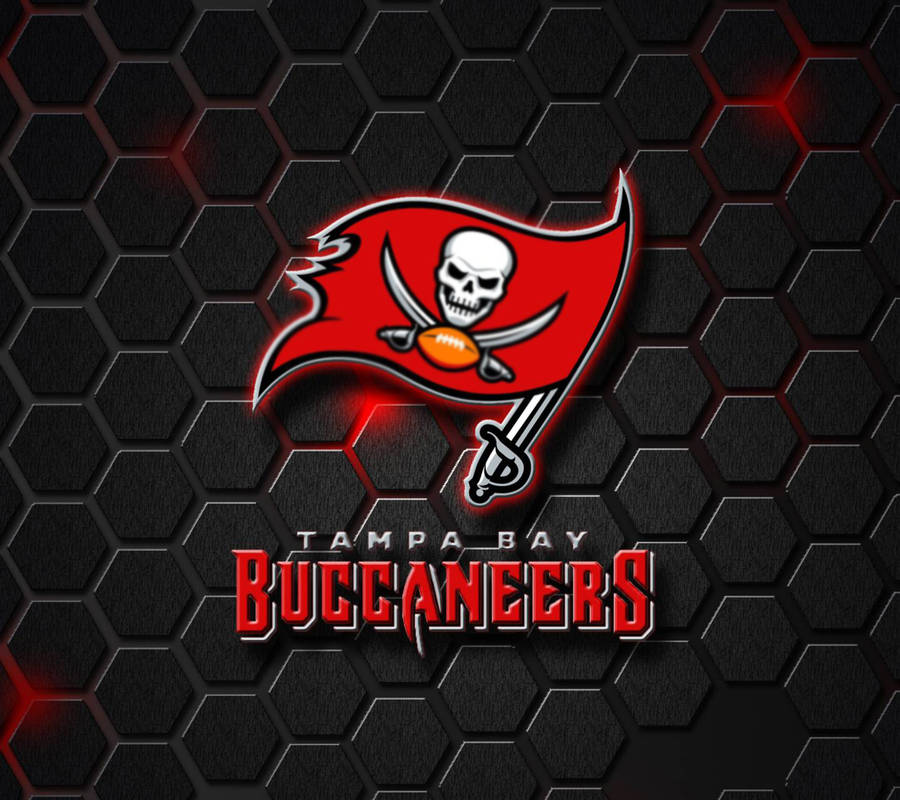 Tampa Bay Buccaneers With Hexagons Wallpaper