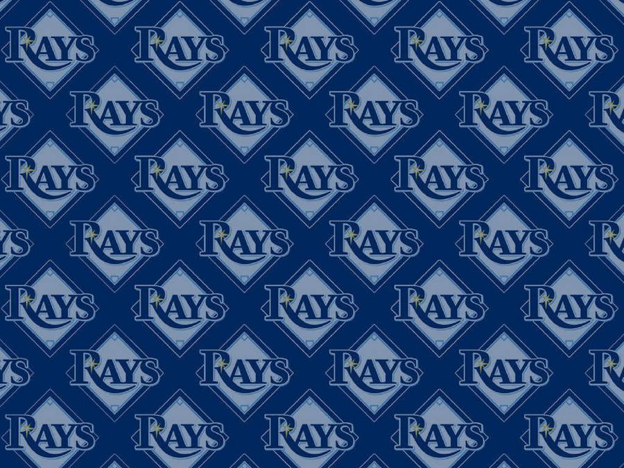 Tampa Bay Rays Blue Pattern Wallpaper