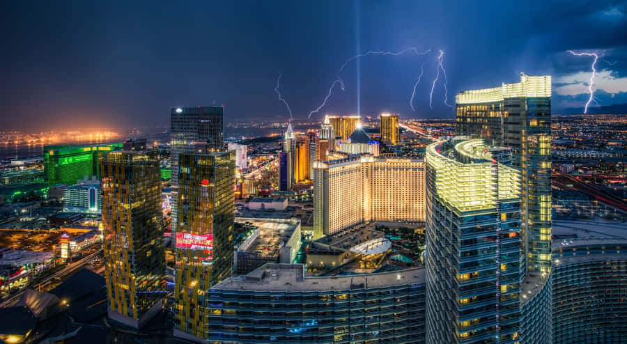 Tap Into The Vibrancy And Excitement Of Las Vegas From Your Desktop Wallpaper